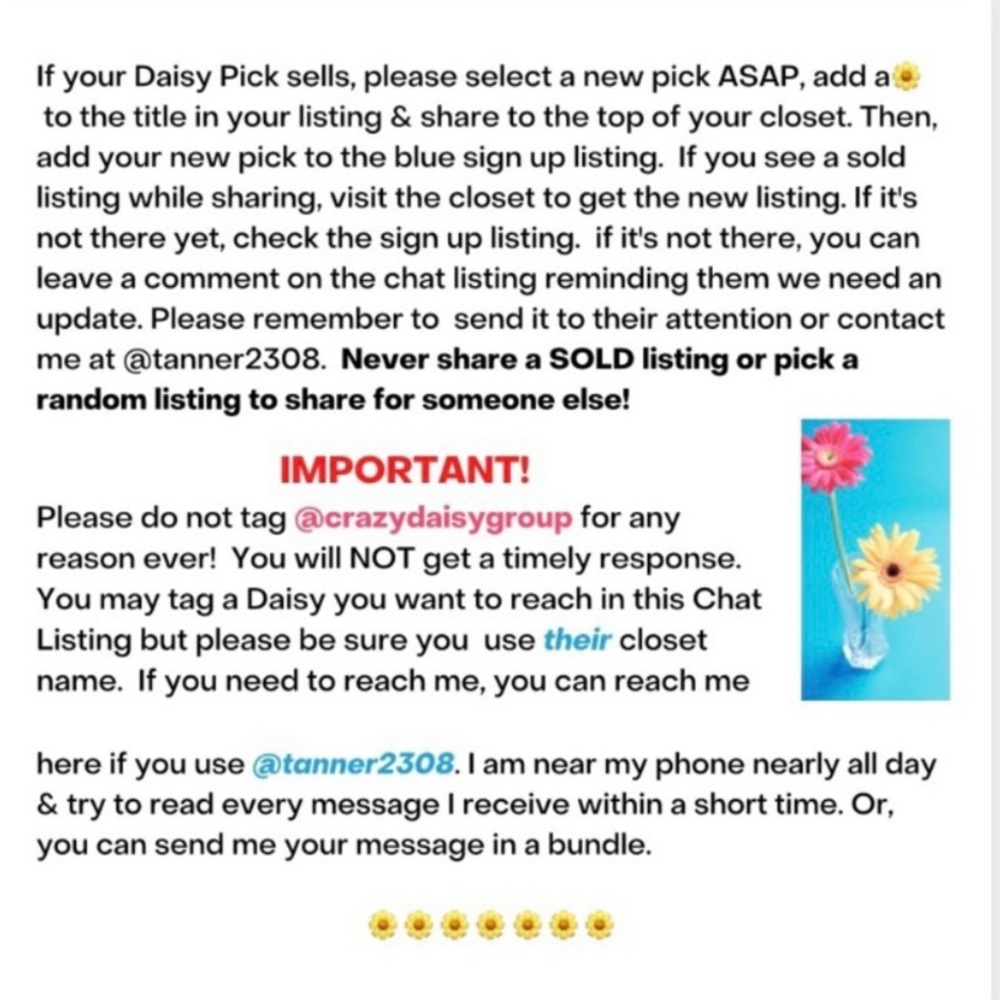 🌼9/15-9/21🌸Chat here!🌼 - Picture 4 of 6
